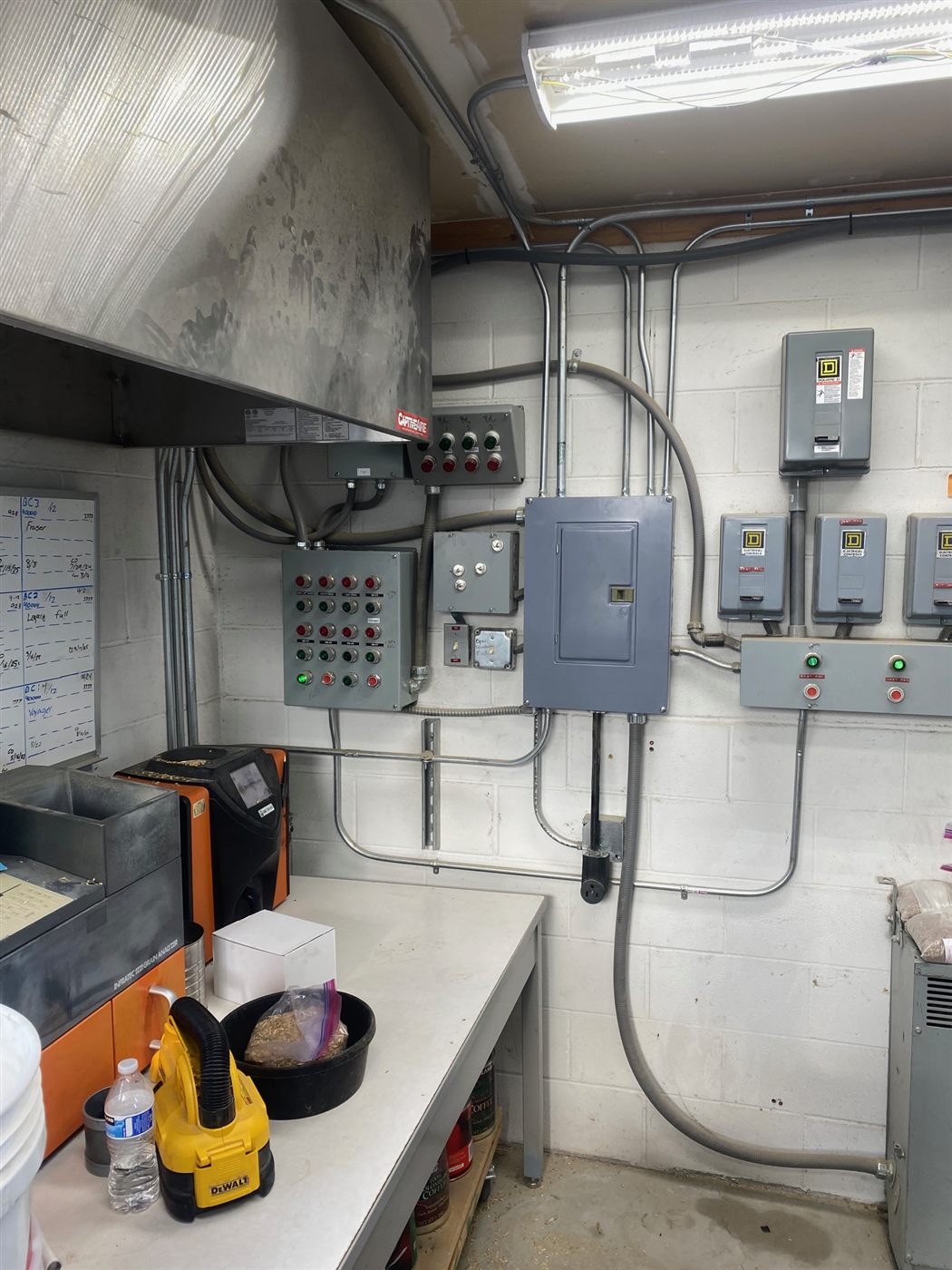 Existing control room before the rework