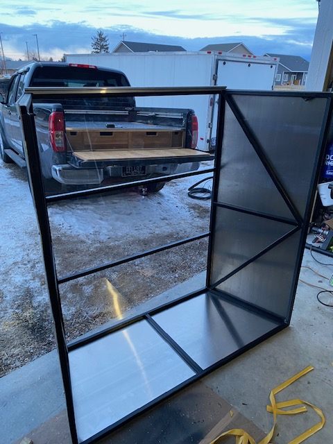 Topper assembled with panels
