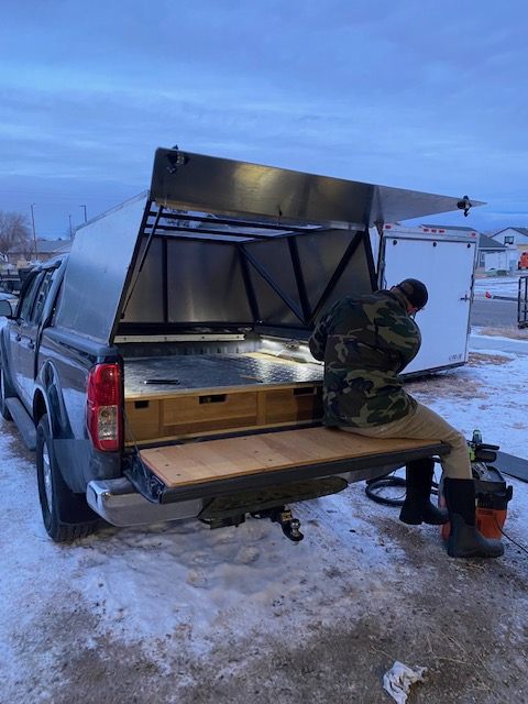 Topper in use on the truck